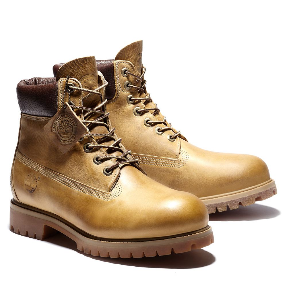 Botas 6-Inch Timberland Argentina Hombre - 6-Inch Heritage Waterproof - Marrones - NYZSBD-930